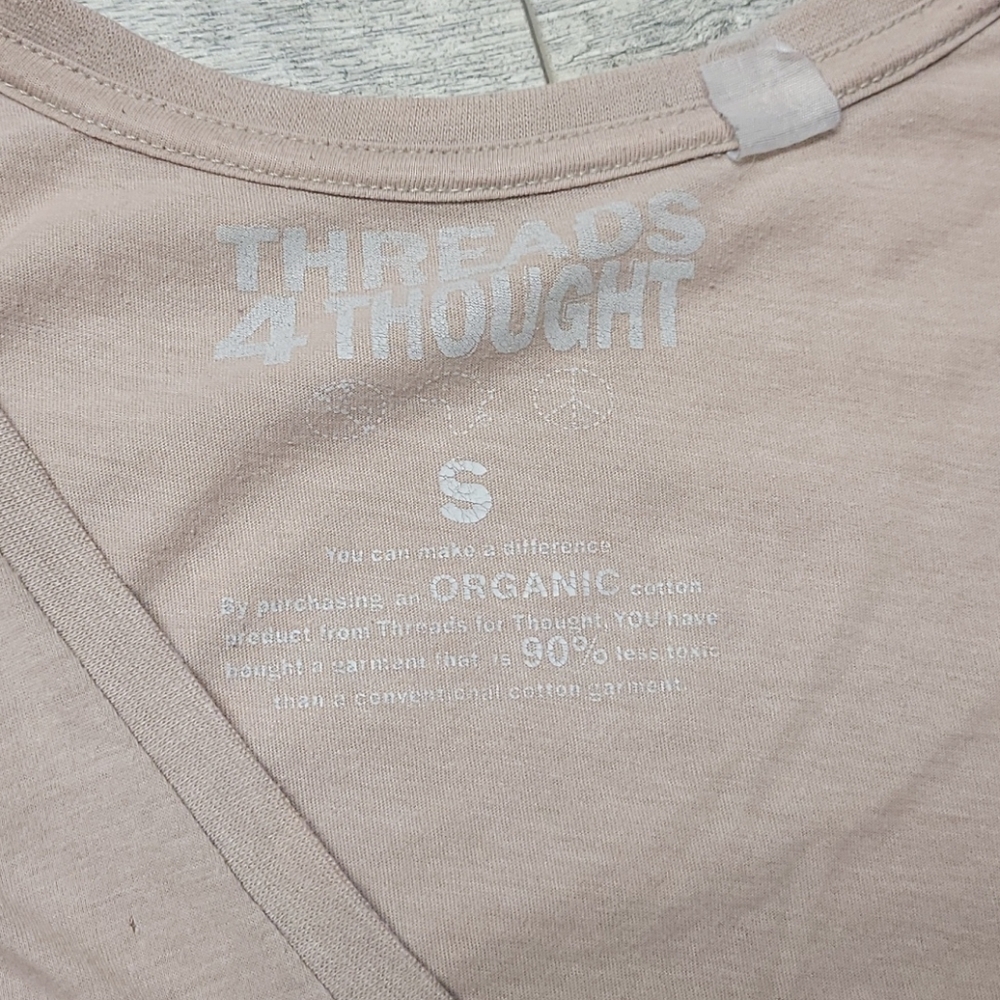Thread 4 Thought Size S Beige VNeck Tshirt - Picture 6 of 6